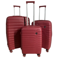 Комплект валіз Madisson Snowball 51203 колір бордовий