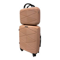 Комплект валіз Madisson Snowball 51304/S+VA колір рожеве золото