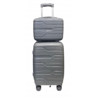 Комлект валіз Milano bag 0306/S+VAL колір срібний